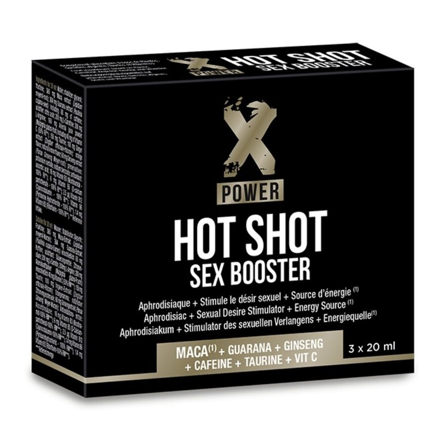 X POWER - HOT SHOT SEX BOOSTER INCREASE LIBIDO 3 X 20 ML